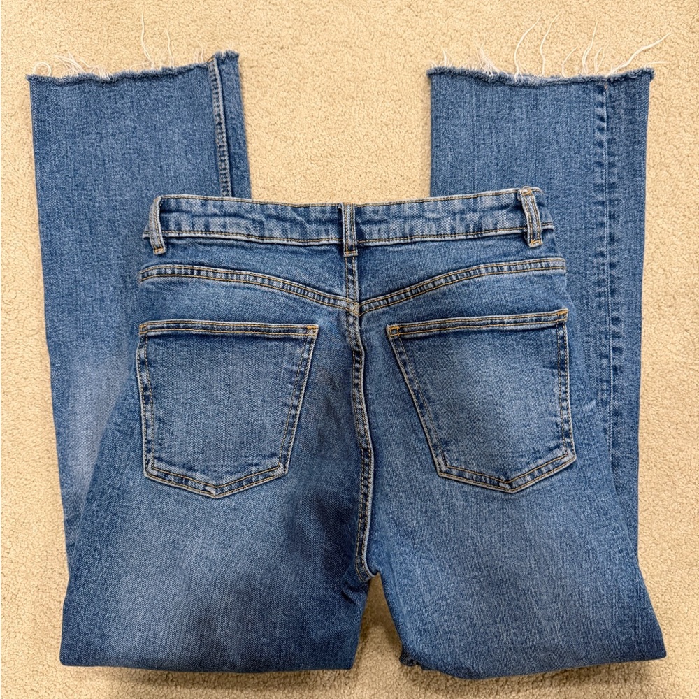 Zara mid-rise Flare Cropped Jeans - Picture 7 of 8